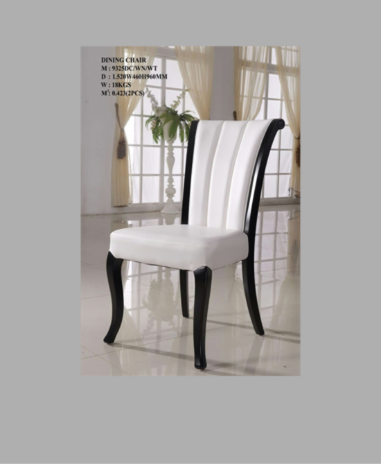 Aphrodite Dining Chair black & white