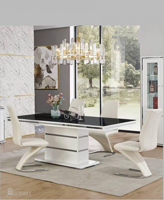 Andrea Dining Table 200x100x76cm w/6 Andrea chairs