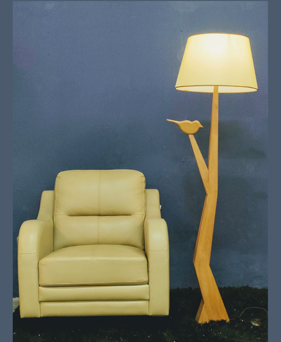 Amara Bird Floor Lamp Creative Wood for sale